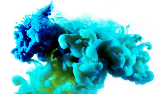 blauw groen abstracte kunst - Foto, afbeelding