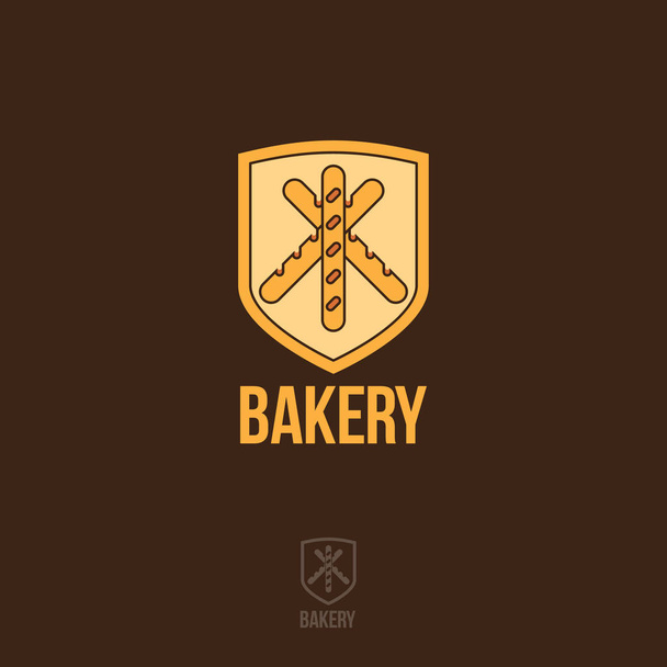 Bakery logo. Pastry emblem. - Διάνυσμα, εικόνα