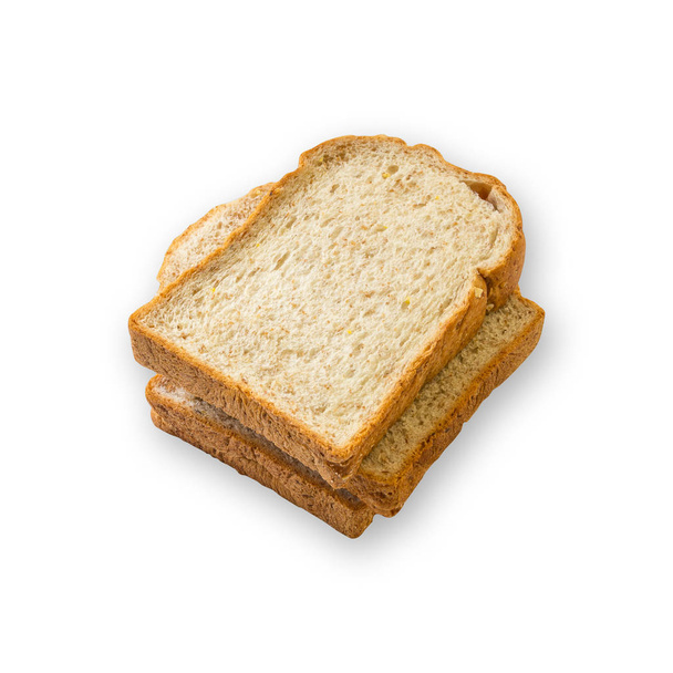 szeletelt kenyér fehér alapon - Fotó, kép