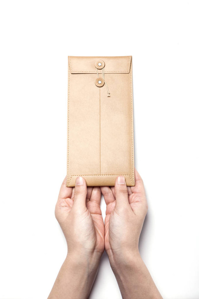 holding a envelope - Photo, Image