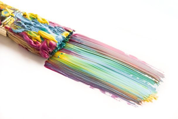 Pennello e pennellata colorata
 - Foto, immagini