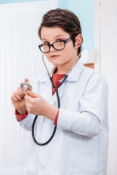 Boy in doctor costume   - Фото, зображення
