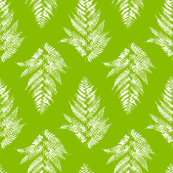 naadloze patroon met varens bladeren  - Vector, afbeelding