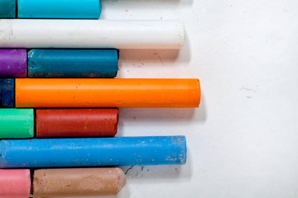 Set of the colored chalks - Photo, Image