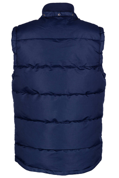  Back of blue warm waistcoat  - Photo, Image