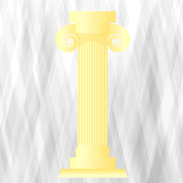 Жовтий грецької стовпця
 - Вектор, зображення