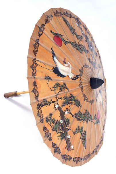 Oude Thaise paraplu - Foto, afbeelding