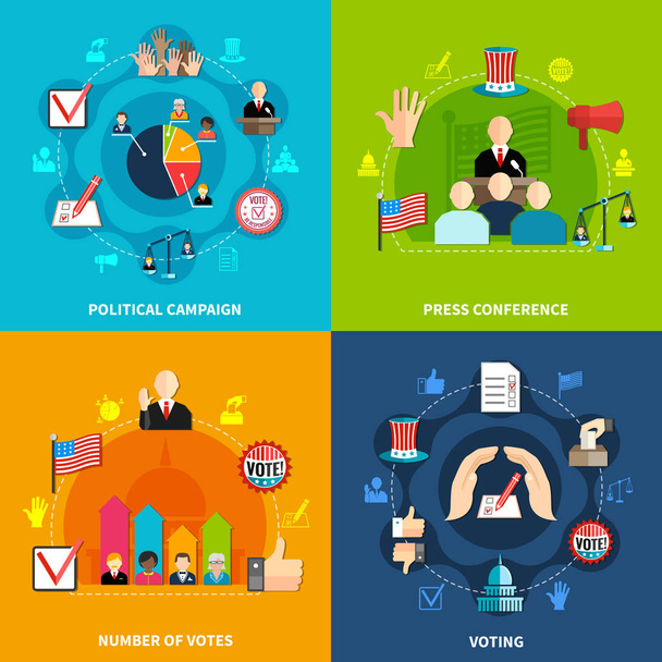 Elections Concept Set - Vector, Image
