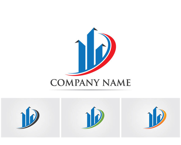 Logo finansowania biznesu - ilustracja koncepcji wektora - Wektor, obraz