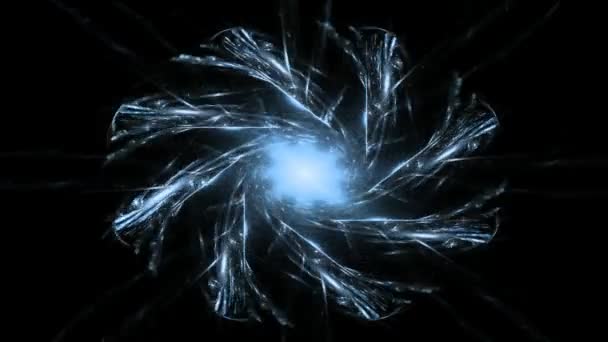 fractal radiaal patroon op het gebied van wetenschap, technologie en design - Video