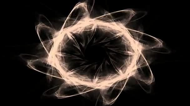 patrón radial fractal sobre el tema de la ciencia, tecnología y diseño - Metraje, vídeo