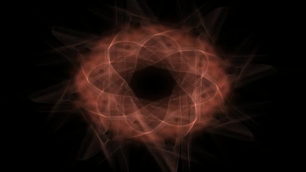 patrón radial fractal sobre el tema de la ciencia, tecnología y diseño - Metraje, vídeo