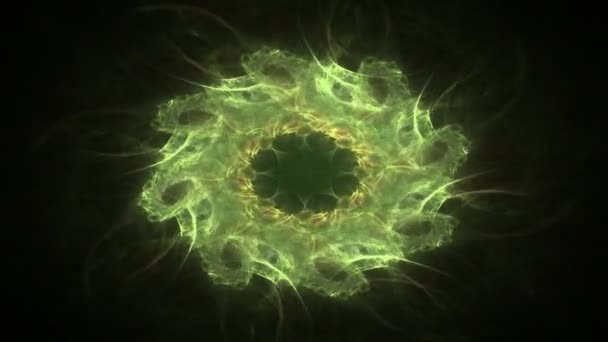modèle radial fractal sur le sujet de la science, de la technologie et de la conception - Séquence, vidéo
