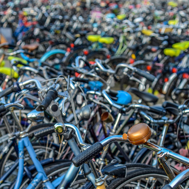 Niederländische Fahrräder Hintergrund - Foto, Bild