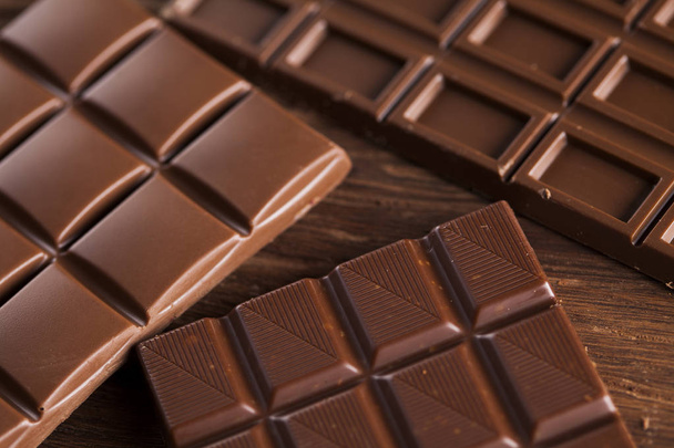 domowe czekoladowe batony  - Zdjęcie, obraz