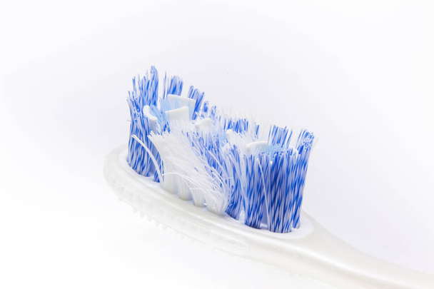 Close up of an old toothbrush  - Photo, Image