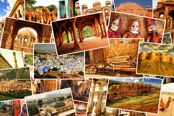 Collage pictures of Rajasthan, India - Photo, Image