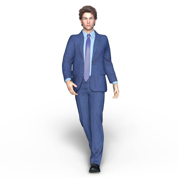 3D CG rendering of a young man - Foto, Imagem