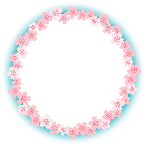 cherry blossoms illustration by vector data - Vektor, obrázek