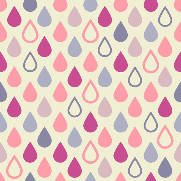 Seamless abstract pattern. Duplicate the colored rain drops. - Вектор,изображение