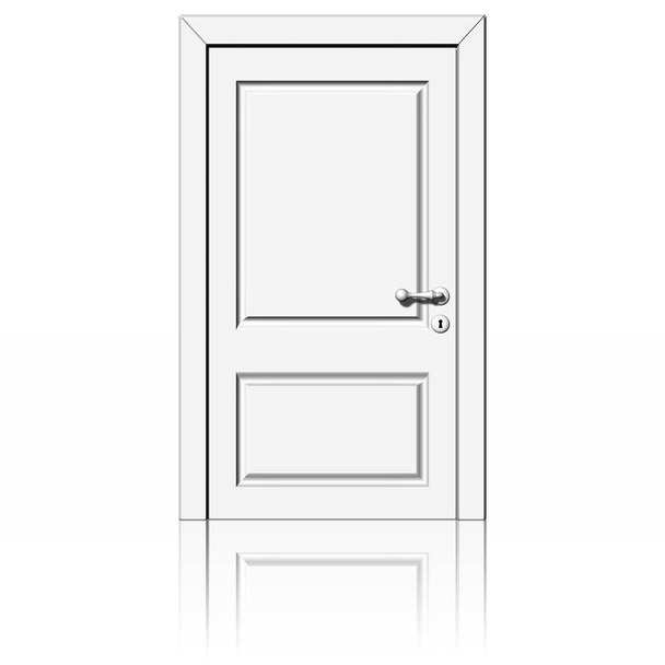Зачинені двері білий
 - Фото, зображення