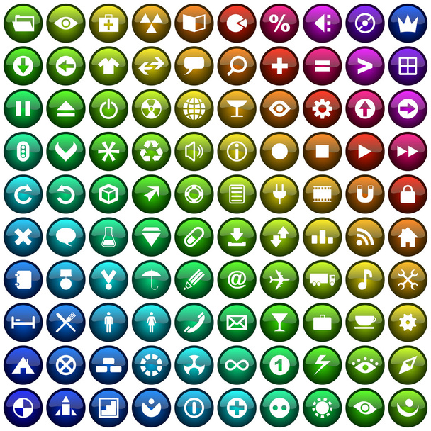 Web buttons - Vector, afbeelding