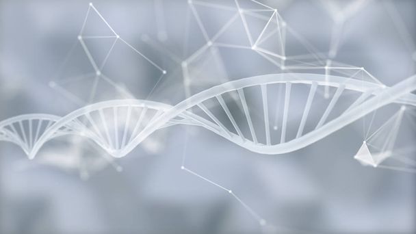 петля абстрактной молекулы ДНК
 - Фото, изображение