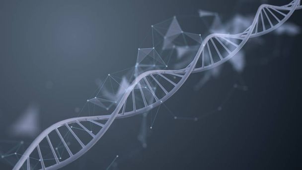 Синяя спираль ДНК
 - Фото, изображение