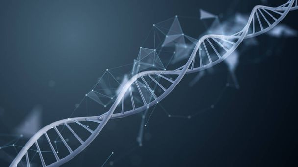Синяя спираль ДНК
 - Фото, изображение