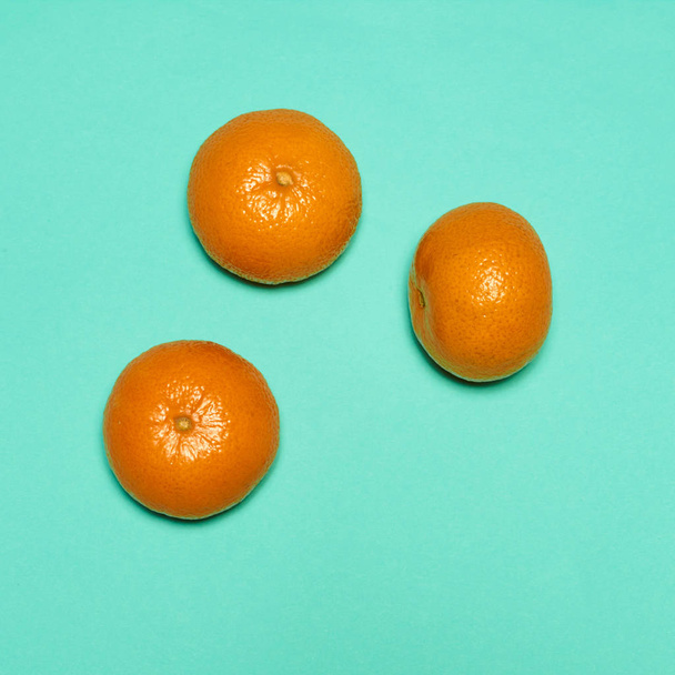 The fresh Tangerines closeup - Zdjęcie, obraz