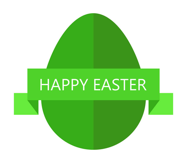 icon Easter egg illustrated on a white background - Vector, imagen