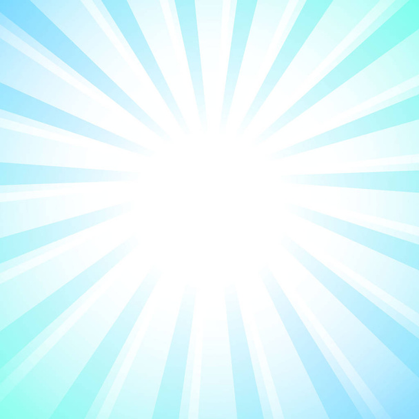 Witte stralen ster uitbarsting achtergrond, pastel kleuren - Vector, afbeelding