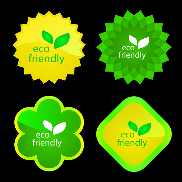 Eco label set. - Vector, afbeelding