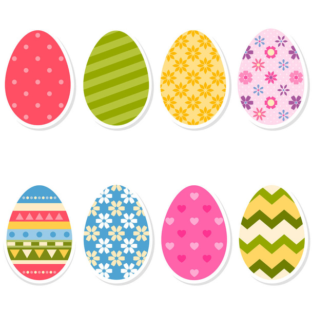 Easter eggs icons - Vektör, Görsel