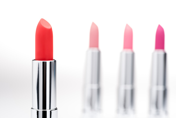 Set of fashionable lipsticks - 写真・画像