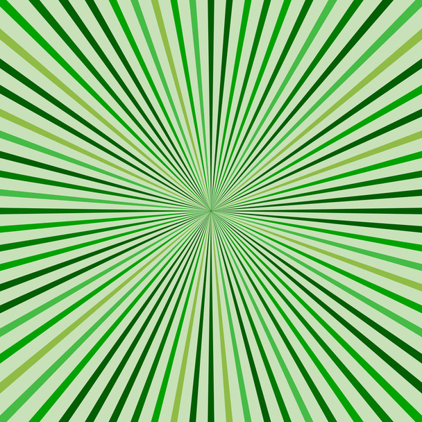 Abstract retro rays green background. - Vector, Image