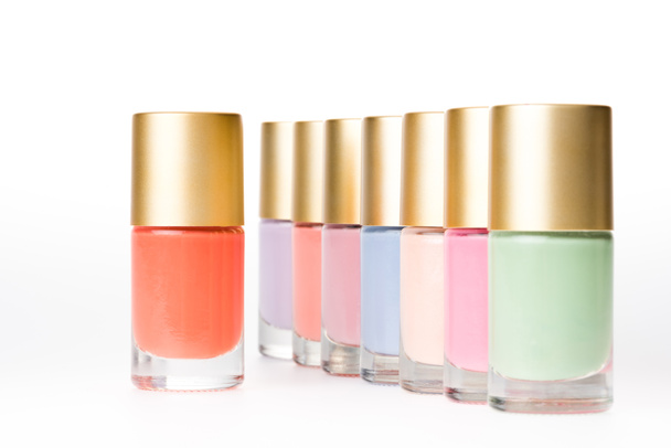 colorful nail polishes  - Foto, afbeelding