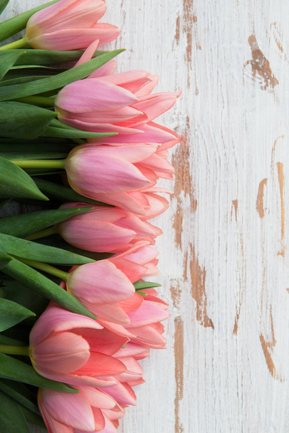 bos van roze tulpen - Foto, afbeelding