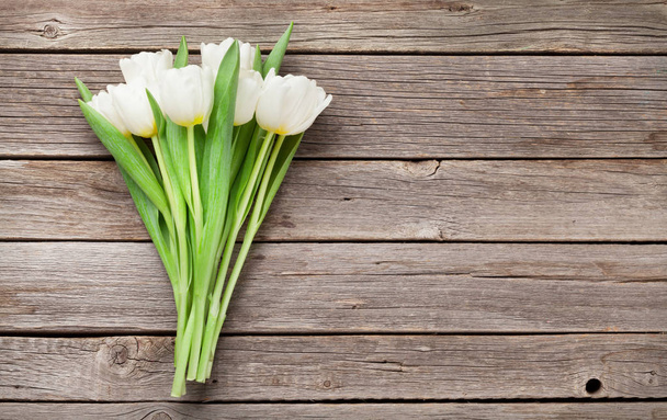 Bílá tulipánová kytice - Fotografie, Obrázek