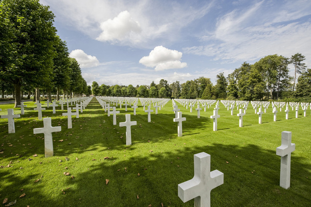 Picardie (Γαλλία) - αμερικανικό πόλεμο νεκροταφείο - Φωτογραφία, εικόνα
