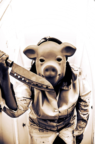 Свинина атакуючий ніж
 - Фото, зображення