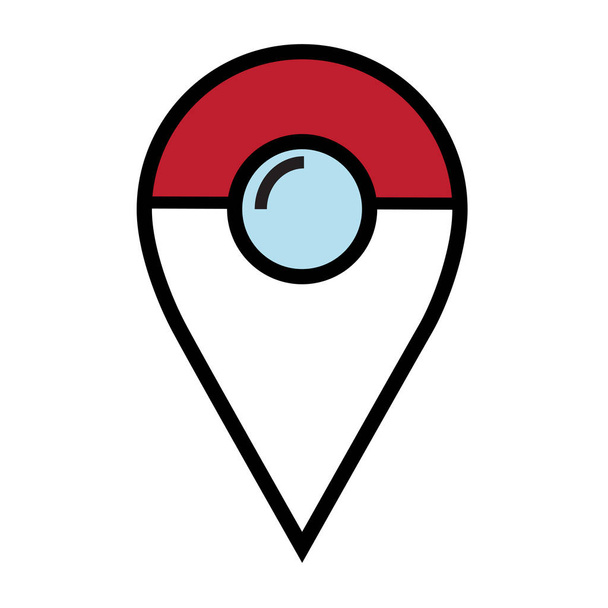 ikona wskaźnika mapę. symbol lokalizacji GPS. - Wektor, obraz