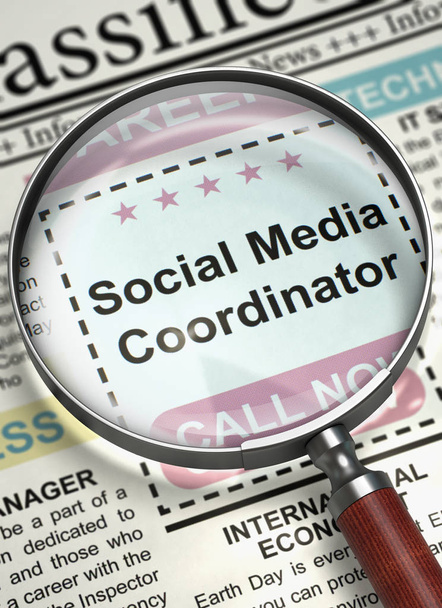 Mi vagyunk bérbeadás szociális média koordinátor. 3D. - Fotó, kép