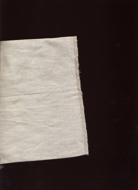 Texture de tissu d'ouverture de jambe de lin gris utile comme fond
 - Photo, image