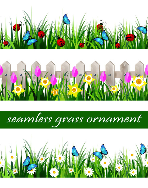Green Grass seamless - Vector, Image
