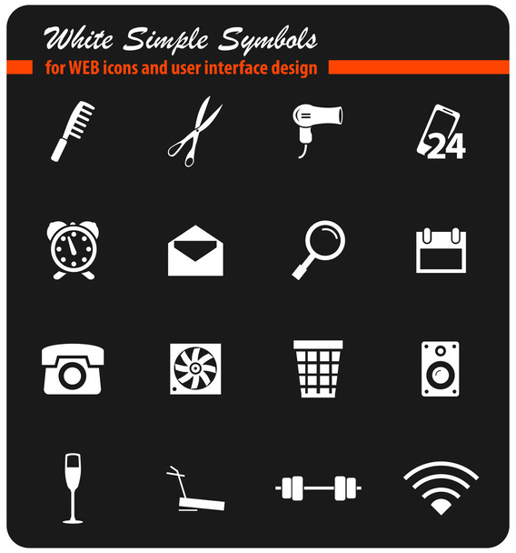 conjunto de iconos de servicios de habitación
 - Vector, Imagen