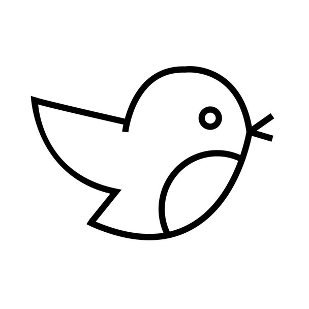 Vektor für schwarze Vogelsymbole - Vektor, Bild