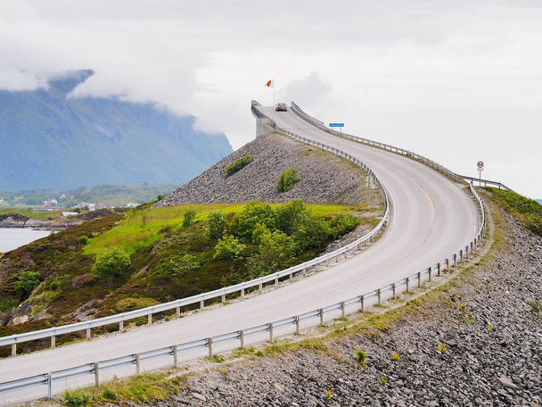 Storseisundet bridge, the main attraction of the Atlantic road. Norway. - Photo, image