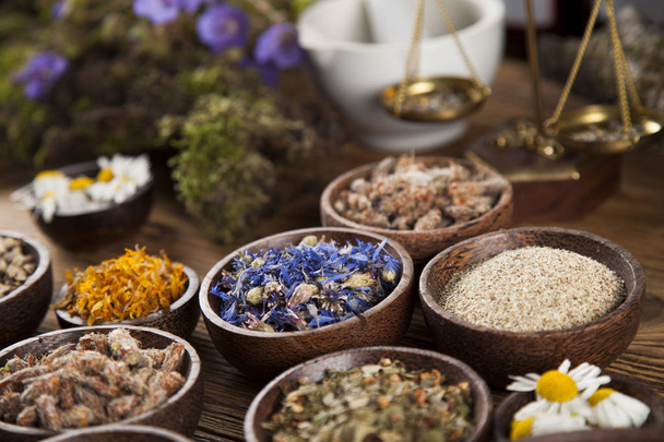 Herbal medicine on table  - Photo, Image