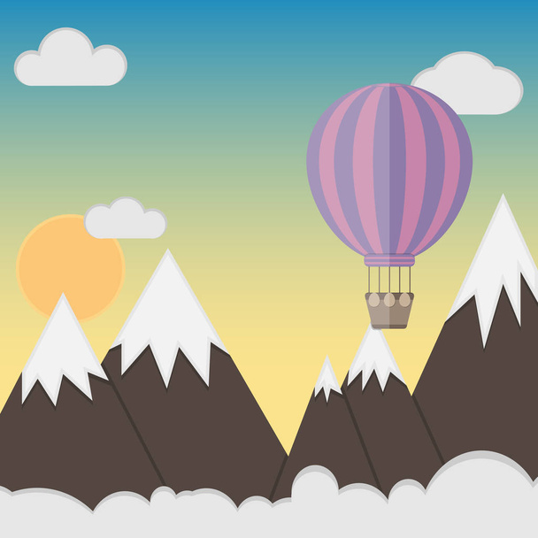 hot air balloon - Vektor, Bild